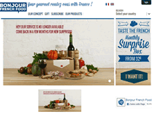 Tablet Screenshot of bonjourfrenchfood.com